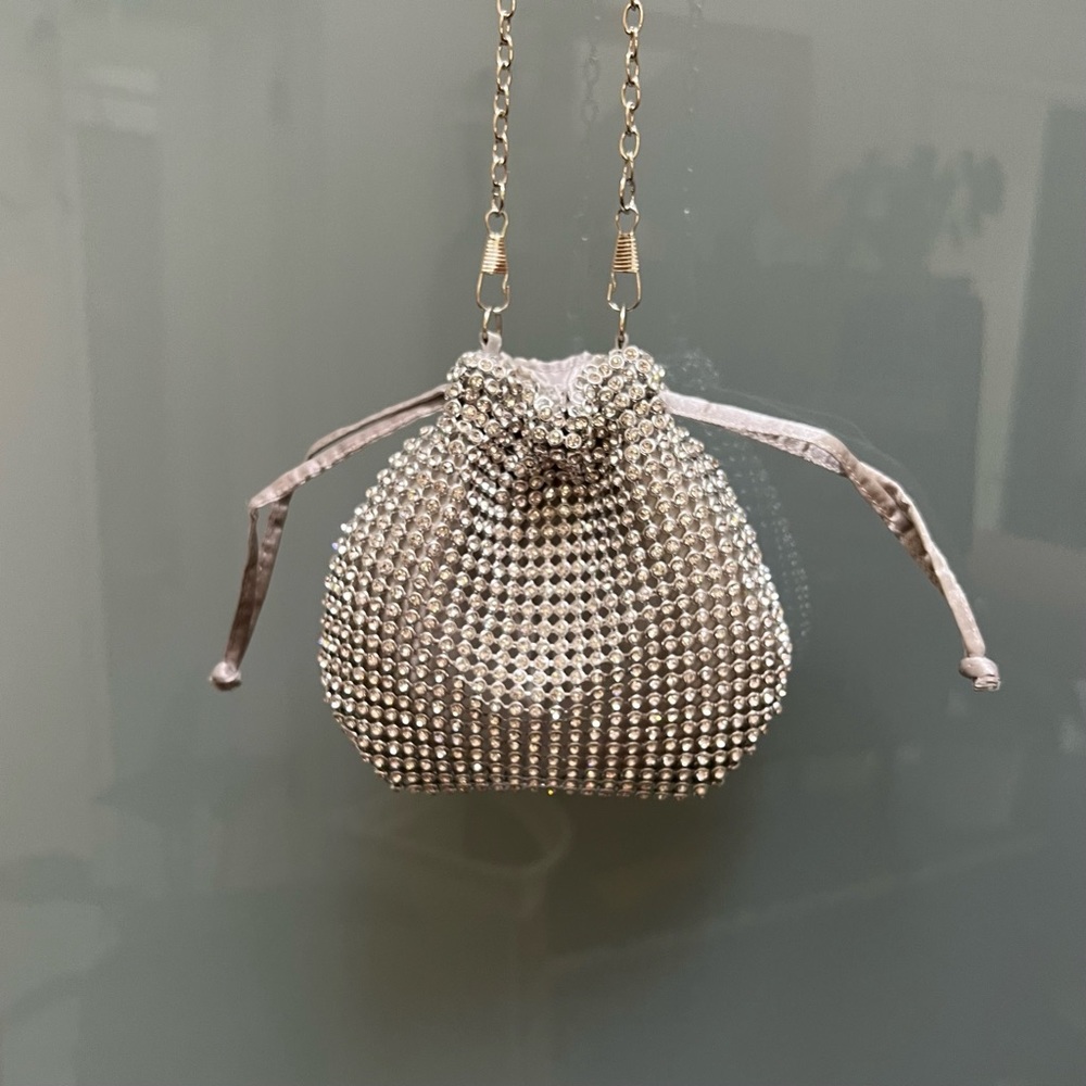 Rhinestone Bucket Purse